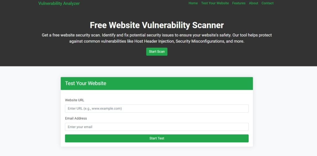 Here, you can see the interface of our free tools webpage, where we offer multiple security checks. Visit Pentest Testing’s Free Tools to perform quick security tests.